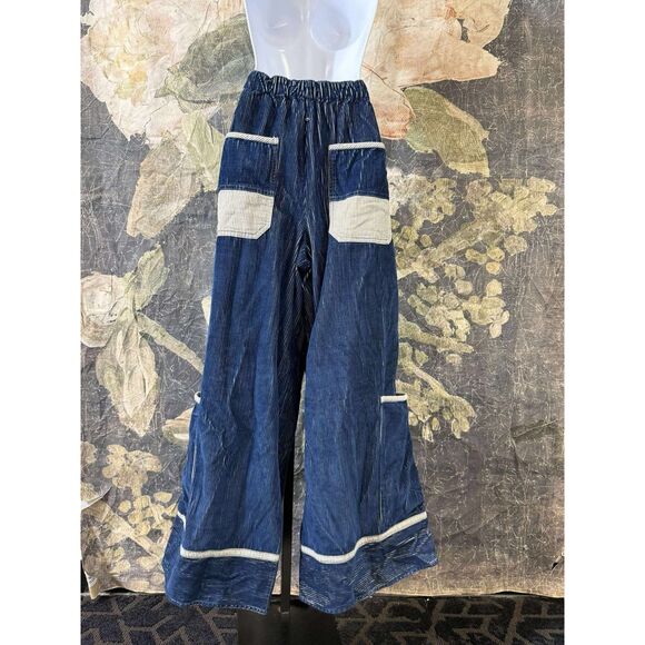 New Free People We The Free Amethyst Wide-Leg Pull-On Corduroy Jeans S - Picture 8 of 10